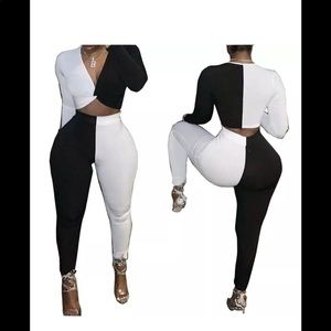 🔥🔥SEXY BLACK & WHITE 2 PC SET